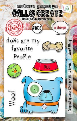 #1035 - Woof Woof - A7 Stamp Set