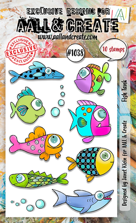 #1038 - Fish Tank - A6 Stamp Set
