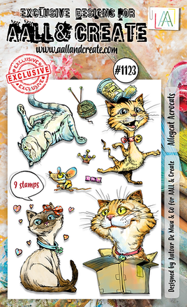 #1123 Alleycat Acrocats - A6 Stamp Set