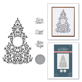 Holly Tree Press Plate & Die Set from the BetterPress Christmas Collection