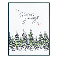
              Seasons Greetings Evergreens Press Plate & Die Set from the More BetterPress Christmas Collection
            