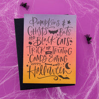 
              Pumpkin & Ghosts Background Press Plates from the BetterPress Halloween Collection
            