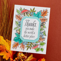 
              Autumn Thanks Frame Press Plate from the BetterPress Autumn Collection
            