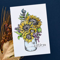 
              Sunflower Bouquet Press Plate & Die Set from the Serenade of Autumn Collection
            