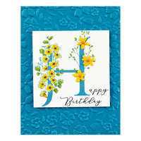 
              Floral H and Sentiment Press Plate
            