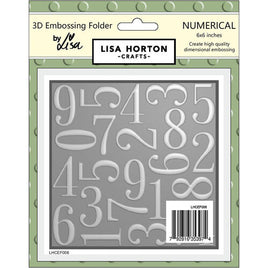 Numerical - 6x6 Lisa Horton 3D Embossing Folder