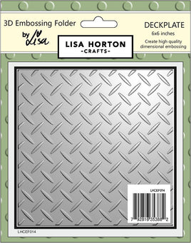 Deckplate - 6x6 Lisa Horton 3D Embossing Folder