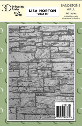 Sandstone Wall - 5 x 7 Lisa Horton 3D Embossing Folder