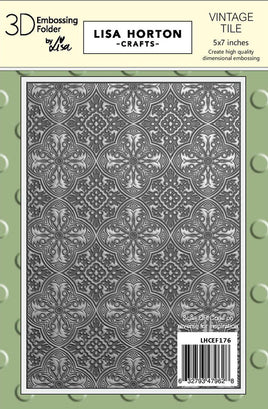 Vintage Tile - 5 x 7 Lisa Horton 3D Embossing Folder