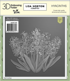 Hyacinths - 6x6 Lisa Horton 3D Embossing Folder with Die