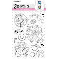 
              Quirky Top Flowers Essentials - Studio Light Clear Stamp Set
            