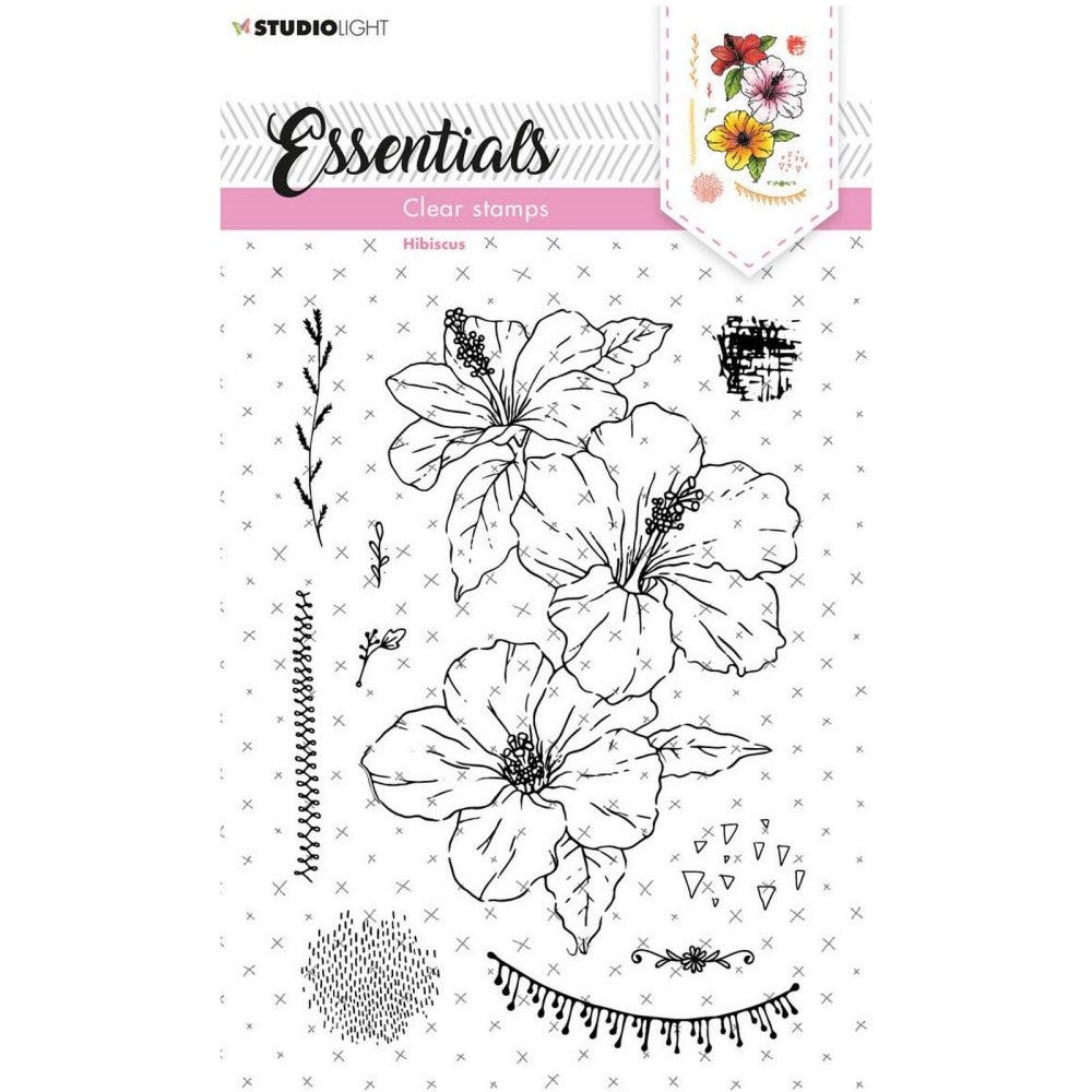 Hibiscus Essentials - Studio Light Clear Stamp Set| Stamplistic
