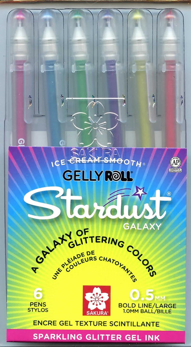 Sakura Gelly Roll Stardust Glitter Pens, Clear - 2 pack