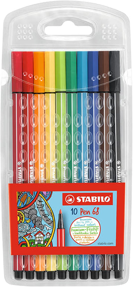 Stabilo Pen 68 Set - 10 Color Set