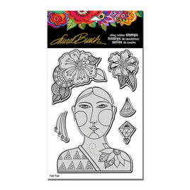 Blossoming Woman Stamp Set with Template