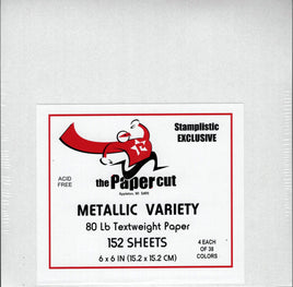 Metallic TEXT Paper Pack