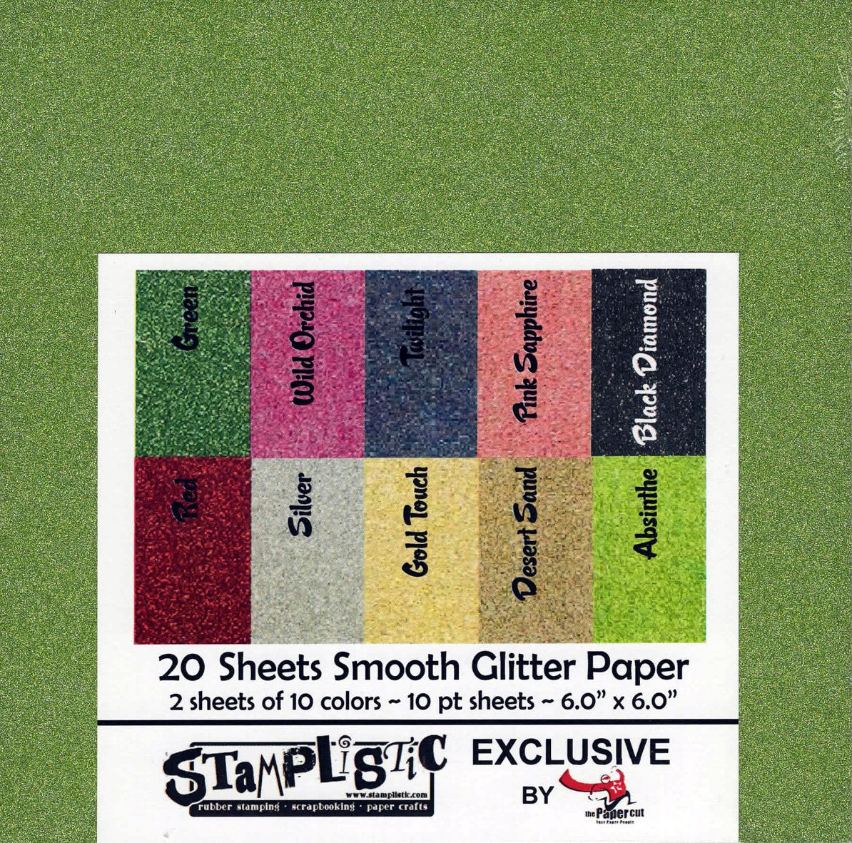 Spellbinders - Glitter Cardstock - Gold (10 sheets)