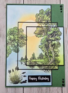 September 13, 2025 -NELLIE’S TIERED STAMP CARD with Ecstasy Crafts - Crafters Classroom