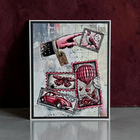 #1443 Miniature Postage Stamps - A6 Stamp Set