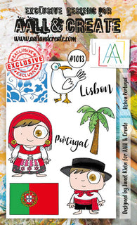 #1013 Lisbon Portugal - A6 Stamp Set