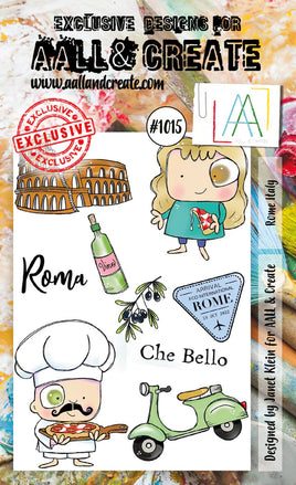 #1015 Rome Italy - A6 Stamp Set