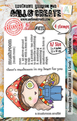 #1023 Mushroom - A7 Stamp Set