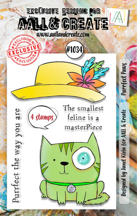 #1034 Purrfect Paws - A7 Stamp Set