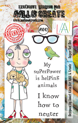 #1042 Super Vet Dee - A7 Stamp Set