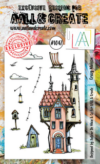 #1047 Crazy Maison - A6 Stamp Set