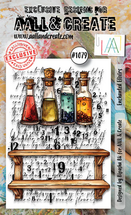 #1079 Enchanted Elixirs - A7 Stamp Set