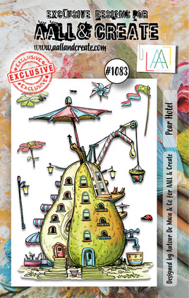 #1083 Pear Hotel - A7 Stamp Set