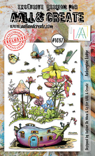 #1087 Aubergine Lodge - A6 Stamp Set