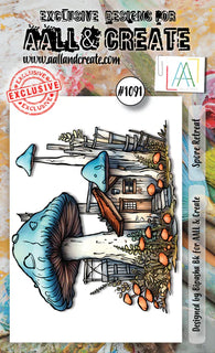 #1091 Spore Retreat - A6 Stamp Set
