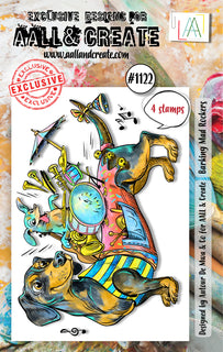 #1122 Barking Mad Rockers - A7 Stamp Set