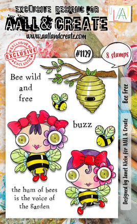 #1129 Bee Free - A6 Stamp Set