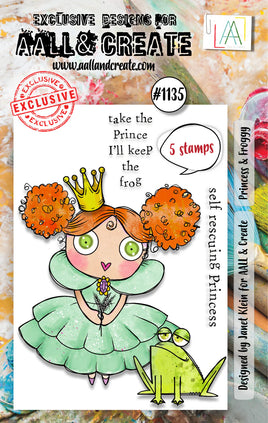 #1135 Princess & Froggy - A7 Stamp Set