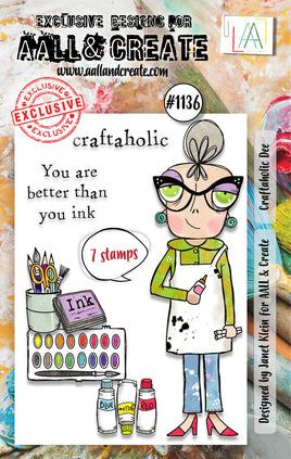 #1136 Craftaholic Dee - A7 Stamp Set