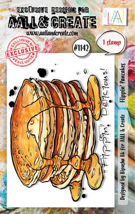 #1142 Flippin' Pancakes - A7 Stamp Set
