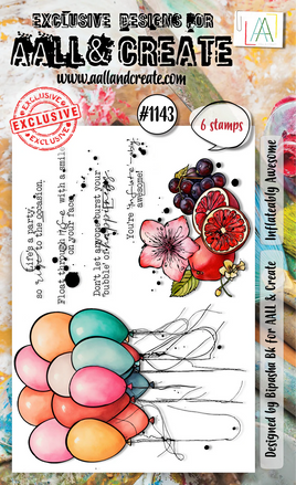 #1143 Inflateably Awesome - A6 Stamp Set