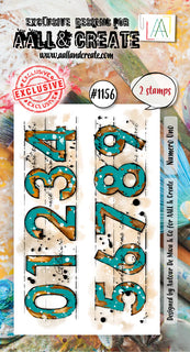 #1156 Numero Uno - A8 Stamp Set