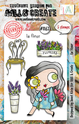 #1163 La Fleur - A7 Stamp Set