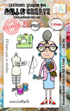 #1168 Sew Dee - A7 Stamp Set