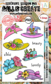 #1169 Elegant Hats - A6 Stamp Sets