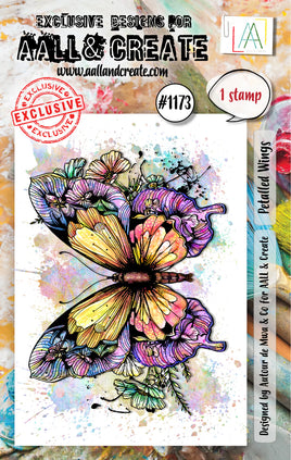 #1173 Petalled Wings - A7 Stamp Set