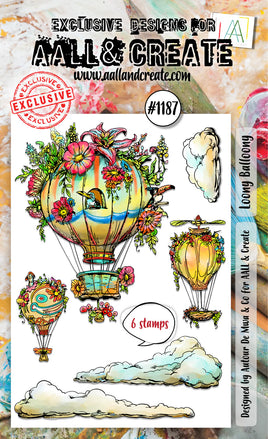 #1187 Loony Balloony - A6 Stamp Set