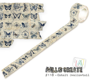 #118 Cobalt Swallowtail - Layer It Up Washi Tape