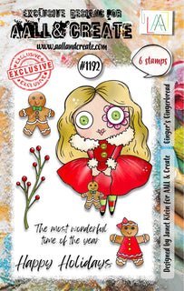 #1192 Ginger's Gingerbread - A7 Stamp Set