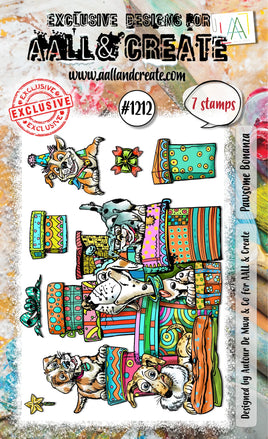 #1212 Pawsome Bonanza - A6 Stamp Set