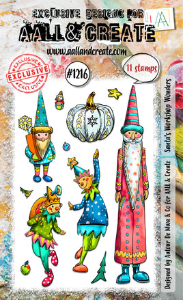 #1216 Santa's Workshop Wonders A6 Stamp Set