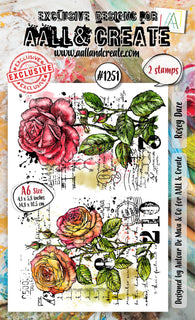 #1251 - Rosey Daze- A6 Stamp Set